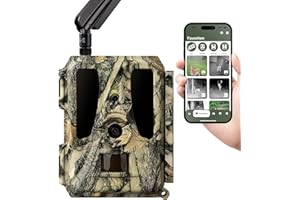 DÖRR Cloud Pro 4G Wildkamera, Überwachungskamera, 60°, Standard AA, iOS & Android & Web App, 4G Bildübertragung, 24 MP Bilder, Full HD 1080P Videos, Echtzeitmodus, Infrarot Blitz, Zeitraffer