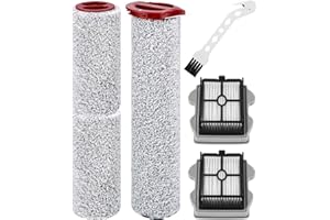 Cexovo 6 Stück Zubehörset Bürstenwalze und Filter Zubehörset für Roborock Dyad Pro/Dyad Pro Combo Zubehör Set Ersatzbürsten Filter Nass-und Trockensauger Ersatzteile 3 bürste 2 Filter 1 Reinigungsbürs