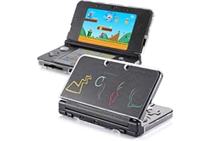 VSEER Nintendo 3DS Case, Ultra Clear Transparent Hard Shell Protective Case Cover for Nintendo 3DS 2015, Modified Design Without Hinges