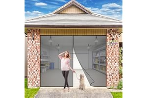 AMZBSGD Moustiquaire ajustable aimantée pour portes fenêtres, 210x240 cm moustiquaire magnétique, moustiquaire baie vitrée automatique, protection anti moustique - Noir H