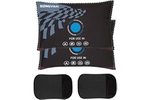 HOMETRIC Moisture Bags For Cars Dehumidifier 500g x2 – Moisture Absorber & Silica Gel Packets, Reusable Microwave/Dryer Rechargeable, Anti-Mould Damp Remover for Car, Wardrobe, Bathroom, Window & Tool Storage