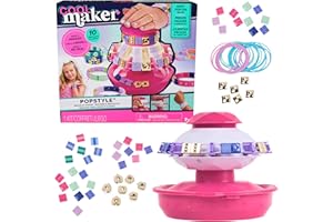 COOL MAKER COOLMAKER - Pop Style - Machine Kit Bracelet - Création Bracelets - Bracelet Amitié - Utilisation Simple - Tendance Fun Facile - Rangement Intégré - Jouet Enfant 7 Ans et + - Loisir créatif Enfant