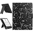 HoYiXi Universal Case Compatible with 6.8" Kindle Paperwhite/6" All-new Kindle 2022&2019/Kobo Clara HD/Kobo Clara 2E Leather Stand Cover for 6-6.8'' PocketBook/Tolino/Sony E-Book Reader, constellation