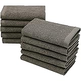 ZOLLNER 10 Serviettes lavettes, Coton, 30x30 cm, Taupe (Autres Disponibles)