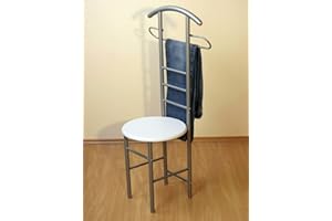 MOEBEL DIREKT ONLINE Herrendiener Alu/weiß