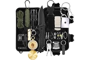 WOWOSS Survival Kit 36-in-1 Survival Equipment Emergency Tool Outdoor Multi-Tools for Hiking Camping Hunting Cycling Outdoors