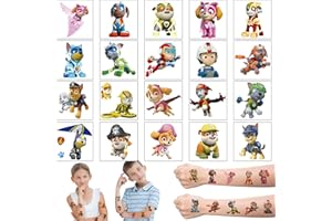 SIDESEA Tatoos Temporales Niños, 20 Hojas Tatuajes Niños Impermeables Tatuajes Temporales Niños Llenado de La Fiesta para Niñas Niños Regalos de Cumpleaños Kindertattoos