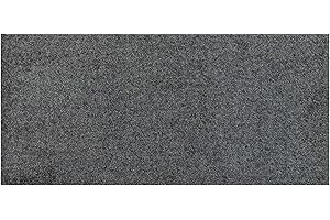 Salonloewe Fußmatte waschbar Anthrazit 030x060 cm Schuhparkplatz einfarbig Eingangs-Matte schmal