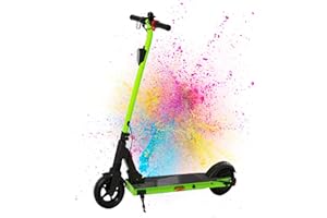 QNQ Trottinette Électriques, Moteur 500W Peak, 8'' Pneus Solides, Scooter Électrique Pliable, 25KM/H Max, Autonomie de 15-20km, Batterie 36V 4Ah, Trottinettes pour Enfants/Adolescents