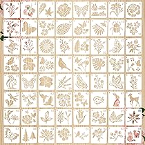 Pochoir Peinture, 30 Pièce Pochoirs De Cahier Réutilisables, Pochoir Scrapbooking, Pour Bricolage, Scrapbooking, Peinture 0XBIT