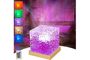 Aedcbaide Proyector Estrellas con Mando Distancia, Agua Ondulación Proyector Galaxia 16 Color Efectos, Luz Nocturna Infantil Decoración de Dormitorio 360° Rotación, Lampara Proyector Galaxia,Regalos