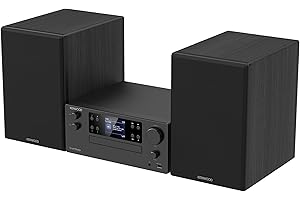 KENWOOD M-9500S-B Smart Micro Hi-Fi system z radiem internetowym, DAB+, CD/USB, streaming audio, sub-out, Optical-In, 2 x 50 W RMS czarny