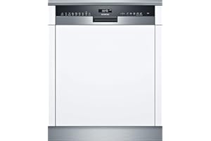 ‎SIEMENS Siemens SN55ZS49CE iQ500 Teilintegrierter Geschirrspüler / C / 75 kWh / 14 MGD / Zeolith Trocknung / Smart Home kompatibel via Home Connect / glassZone im Oberkorb