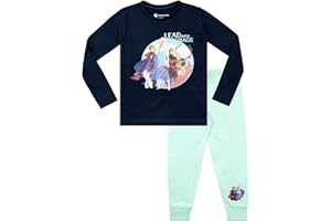 Disney Pigiama a Maniche Lunghe per Ragazze Il Regno di Ghiaccio Vestibilitta Stretta Frozen