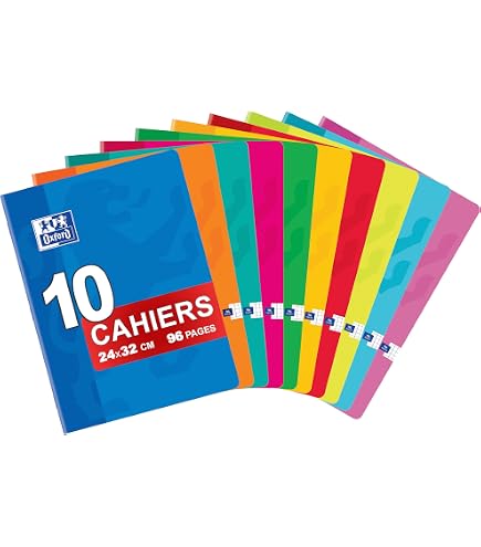Cahiers Oxford OpenFlex - Lot De 4 - Grand Format 24x32cm - Pages Grands Carreaux Seyès