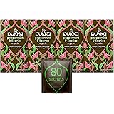 Pukka Herbs | Peppermint and Licorice Organic Herbal Tea | Perfect For After Meals | 4 packs | 80 Sachets