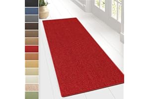 ‎FLOORDIREKT Floordirekt Sisal-Teppich Sylt | Wohnteppich oder Läufer | Hochwertiges Qualitätsprodukt | Erhältlich in vielen Farben & Größen | Langlebig & strapazierfähig (66 x 250 cm, Rot)