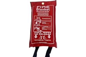 ONEBRAND Fire Blanket - Suppression Flame - Fiberglass Fire Emergency Blanket - Emergency Survival Safety - Emergency For Home, Kitchen, School, Fireplace, Grill, Car, Office, Warehouse. (1)