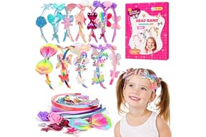 Jovicos Haarreifen Mädchen, Einhorn Haarschmuck Bastelset Kinder ab 6 Jahr, Adventskalender Geschenkideen Geburtstagsgeschenk Einschulung Geschenke