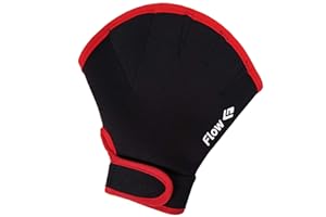 FLOW SWIM GEAR Flow Swimming Resistance Gloves - Webbed Gloves for Water Aerobics, Aquatic Fitness, and Swim Training