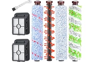 FIXBETTER Accesorios para Bissell Crosswave 3 en 1, 1 cepillo de rodillo Pet Pro + 1 cepillo para alfombras + 1 cepillo para suelo + 1 cepillo multisuperficie para Bissell Crosswave 2225 1866 2052 1713 1785