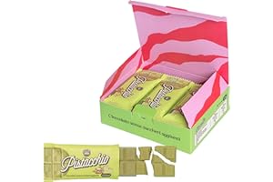 Choco Zero Tavolette di Cioccolato Bianco e Pistacchio Senza Zuccheri Aggiunti 25g 133 Calorie Cioccolato Senza Zucchero per Spuntino Palestra Senza Glutine Low Carbs
