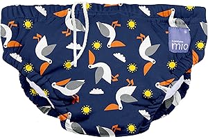 Bambino Mio, Costumino Contenitivo, A Prova di Perdite, Stiloso e Leggero, Molo Dei Pellicani, Larga (1-2 Anni)