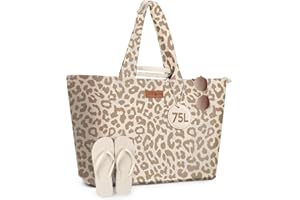 Hihealer Extra Large Beach Bag Mothers Day Gifts Christmas Xmas Gifts for Women, Waterproof Sandproof Over-Size Carry On Beach Essentials Tote with 5 Pockets