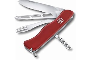 Victorinox Cheese Master Couteau de Poche Suisse, Léger, Multitool, 8 Fonctions, Grand Lame, Ouvre Boite, Rouge