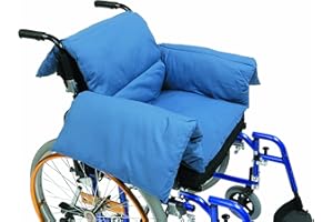 DRIVE DEVILBISS Drive Medical RT-CU009 - Cuscino a forma di T per sedia a rotelle, colore: blu