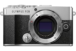 Cámara del Sistema Micro Cuatro Tercios Olympus Pen E-P7 Plata, Sensor de 20 MP, LCD de Alta definición abatible, vídeo 4K, Wi-Fi, Control de Perfil Monocromo y del Color