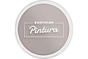 ‎KRYOLAN Kryolan Pintura Water Color Schminke 25ml, Farbe: Grey, Waschbar, Vegan, ohne Parfüm, ohne Parabene, Glutenfrei - ideal für Kinder, Party, Karneval, Fasching & Halloween