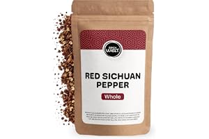 Spicy Welt Hela Röda Sichuanpepparkorn (100g) – Röd Sichuanpeppar för Wok, Asiatiska Grytor, Chiliolja, Nudelrätter, Marinader och Fisk