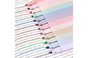 Svalor Textmarker Pastell 12 Stück, Highlighter Pen Marker Pastell Assorted Farben, Aesthetic Marker Stifte Textmarker Set, perfekt zum Hervorheben von Tagebuch oder Notizbuch in Schule, Büro