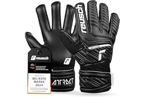 Reusch Attrakt Junior-Guantes de Portero Costura Exterior Y Revestimiento Sólido, Adecuados para Todas Las Superficies de Campo de Juego fútbol para niños, Unisex Adulto
