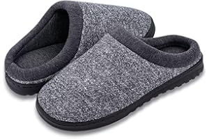 IceCony Hausschuhe Herren Pantoffeln Damen Winter Slipper Mit Rutschfeste Gummisohle Memory Foam Warme Filzpantoffeln Puschen