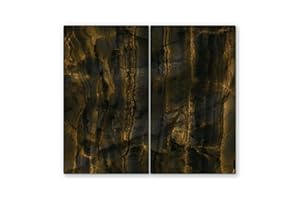 CANVASFLY 2x30x52cm - Herdabdeckplatte, Herdabdeckung für Glaskeramik-Kochfelder, Gehärtetes Glas, 60x52cm, mehrfarbig, Schneideplatte