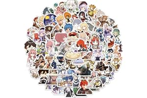 KOWASO Autocollants Genshin Impact Anime 100 pour valise Skateboard ordinateur portable bouteilles d'eau voiture adolescents garçons filles décalcomanie autocollant étanche