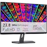 Dell S2421NX 24 Inch Full HD (1920x1080) Monitor, 75Hz, IPS, 4ms, AMD FreeSync, Ultrathin Bezel, 2x HDMI, 3 Year Warranty, Bl