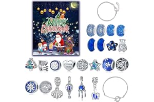AvviKro Calendrier de l'Avent 2025 pour fille et femme - Kit de fabrication de bijoux, colliers, bracelets - Cadeau de Noël pour fille, petite amie, épouse, maman (N-2 boîte verticale)