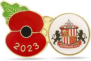 THE ROYAL BRITISH LEGION Royal British Legion Sunderland Poppy Football Pin 2023