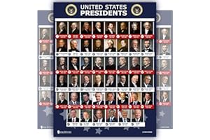 YOUNG N REFINED All Presidents of the united states Of America poster (15x20 in) COLOR PHOTOS chart LAMINATED Classroom school decoration learning history usa 15x20