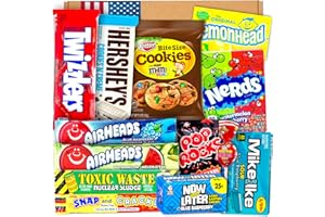 Prime USA Box – Amerikanische Süßigkeiten Geschenkbox | USA Import Geburtstag, Party, Mitbringsel | Geschenk für USA Fans & Süßigkeitenliebhaber | Wichtelgeschenk | Candy & Bar ®