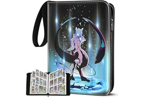 Sammelalbum für Pokemon Karten Groß, 50 Seiten 900 Karten Kapazität Sammelkarten Album, Karten Halter Heft Ordner Buch kompatibel Ninjago Geschenk für Kinder 50 Pcs Seite