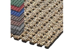 etm® Sicherheitsmatte gegen Glätte | rutschfeste Granulat Beschichtung | deutsches Qualitätsprodukt | 120 cm Breite | viele Farben und Längen (1 m Länge, beige)