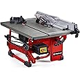 Einhell TC-TS 8 l Table Saw - Angle Cuts (to 45°), Angle Stop (+/- 60°) for Mitre Cuts, Dust Extraction Adaptor - Powerful, Compact and Portable Circular Bench Saw for Woodworking
