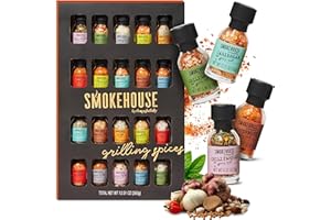 ‎THOUGHTFULLY Thoughtfully BBQ Spice Gift Set, Set of 20 Barbecue Spices for the Barbecue Party, 20 Spice Mixes
