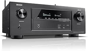 Denon AVRX2400H 7.2 Surround AV-Receiver (HEOS Integration, Dolby Vision Kompatibilität, Dolby Atmos, dtsX, WLAN, Bluetooth, Amazon Music, Spotify Connect, HDMI Eingänge, 7x 150 W) schwarz
