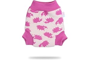 ‎PETIT LULU Petit Lulu Wollüberhose Größe L 100% Merinowolle Stoffwindeln (Igel (rosa))