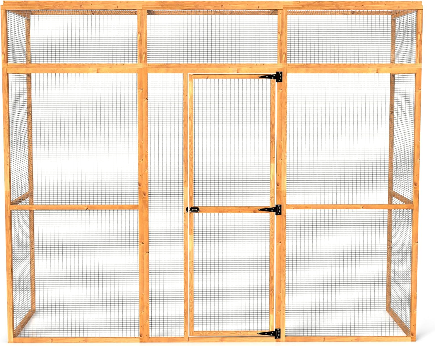 The Hutch Company 3 Sided Wingham Catio & Playpen – Outdoor Cat Enclosures, Shelves, Ramps & Accessories | Safe Outdoor Play for Cats 12 Different Sizes to suit all Homes (9ft│3ft│7.2ft)